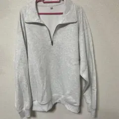 【美品】グレー ハーフジップ スウェットのサムネイル