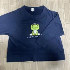 かえるのピクルス　大人用トレーナー　Ｍ〜Ｌサイズ　七分袖