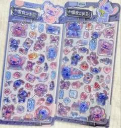 【正規品】Disneyスティッチ＆エンジェル立体シール ディズニー 新品未開封