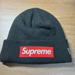 Supreme ニット帽 ビーニー オリーブ - メルカリ