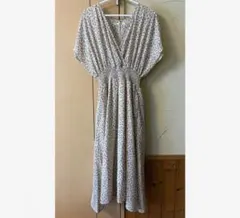 Ray Cassin レイカズン 小花柄Vネックワンピース 半袖 フリーサイズ