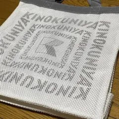 紀伊國屋　エコバッグ　メッシュ　トートバッグ　キノクニヤ　ホワイト系