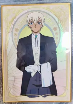 名探偵コナン　海外 中国 上海 コラボカフェ 色紙 安室透　限定