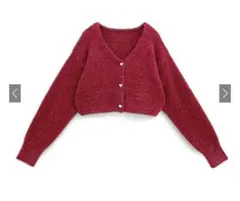 GRL ハートボタンラメフェザーカーディガン［Kz616］