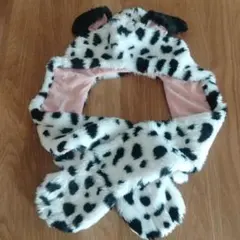 ディズニーランド　マフラーファンキャップ　ファンキャップ１０１匹のわんちゃん