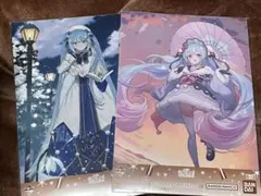 一番くじ　雪ミクオールスターズ　クリアポスター