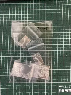 純銀レリーフ プレート ミニ 富士山彫刻 8枚セット 11.75g 造幣局 