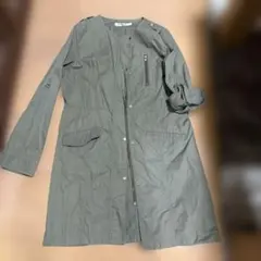 カーキ 軽量トレンチコート