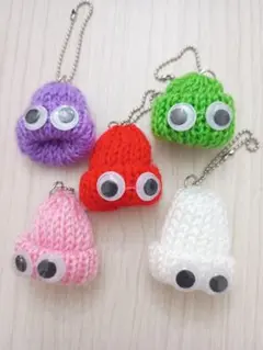 [新品]ミニニット帽♥️キーホルダー　マスコット