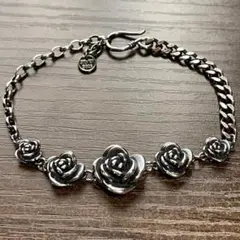 ブレスレット ヴィンテージ 薔薇 ローズ グラデーション シルバー925のサムネイル