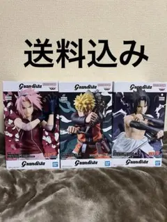 Grandista フィギュア 3体セット サクラ ナルト サスケ