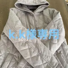 キルティングジャケット フード付き