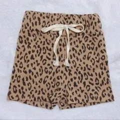anonbaby オリジナル ブラウンレオパショートパンツ