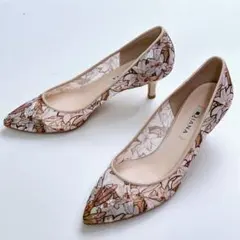 【極美品】ダイアナ 絵画シリーズ ブリューゲル パンプス 24cm チュール 極美品】ダイアナ 絵画シリーズ ブリューゲル パンプス 24cm チュール