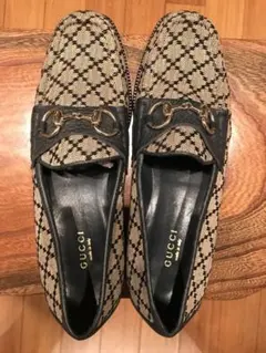 美品　GUCCI ホースビットローファー　モノグラム