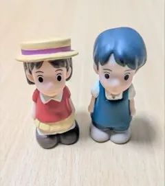 廃盤 耳をすませば ミニフィギュア 2体セット 月島雫 天沢聖司 指人形