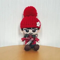 すのチル　チルぬい　赤ニット帽　マフラー　ぬい服　SnowMan