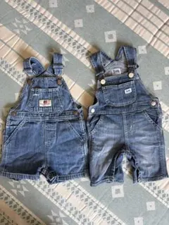 【人気2点SET】ラルフローレン＆Lee ベビーオーバーオール 80cm