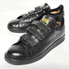 adidas スタンスミス スニーカー ベルクロ レザー ブラック J1921
