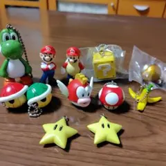 スーパーマリオフィギュア、キーホルダー等 １２個セット