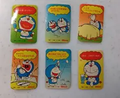 昭和レトロ 40年物 ドラえもん Glico おまけ シール 6枚セット　レア品