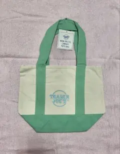 TRADER JOE'S 限定発売 ミニトートバッグ パステルグリーン