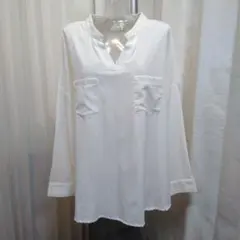 SHOO-LA-RUE　シューラルー　バックレース ブラウス　オーバーサイズ L