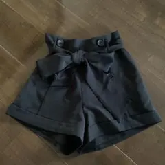 CECIL McBEE 黒リボン付きショートパンツ Mサイズ