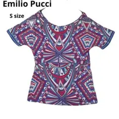 美品　Emilio Pucci プッチ柄　幾何学模様 フレアスリーブTシャツのサムネイル