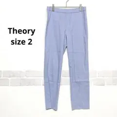 Theory リネン混 テーパードパンツ ライトブルー 春夏 きれいめ K190のサムネイル