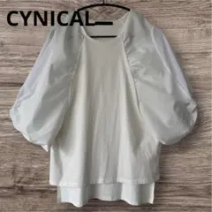 CYNICAL シニカル Tシャツ カットソー 異素材 変形 バルーンのサムネイル