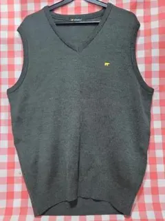 Golden Bear メンズ Vネックベスト　グレー L