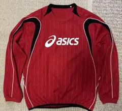 asics シャツ　レッド