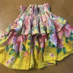 子供用　パウスカート フラダンス用 花柄