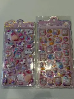 ユニコーンおしりシール キャラクターシール2枚セット