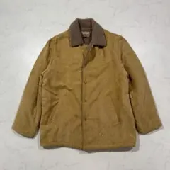 アメカジ ジャケット ボア裏地 キャメル 無地 L ポリエステル 普段着 冬