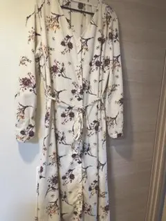 fifth フラワーロングシャツワンピース