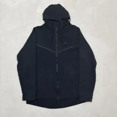 ナイキ テックフリース フルジップパーカー ブラック Lメンズ