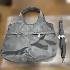 polkapolka　10ポケット2WAY　トートバッグ 　チャコールグレーのサムネイル