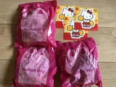 マック　ハッピーセット　ハローキティ 3種　シール付