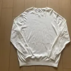 UNIQLO ホワイト クルーネックニット L