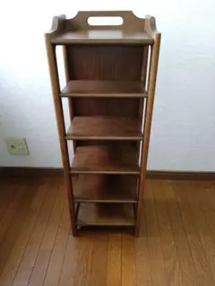 カリモク karimoku コロニアル スリッパラック 6段 美品 赤茶 - メルカリ