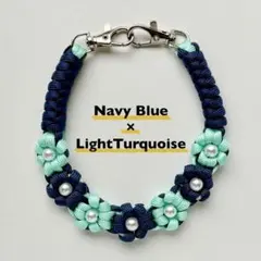 パラコード　ハンドストラップ　スマホストラップ　ハンドメイド　フラワー 3