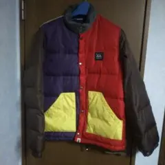 A Bathing Ape クレイジーカラー　ダウンジャケット　ＸＬ　エイプのサムネイル