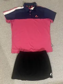 LUCENT テニスウェア ポロシャツとスカートセット L