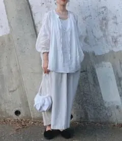 新品タグ付き かぐれ シャドウチェックブラウス ホワイト - メルカリ