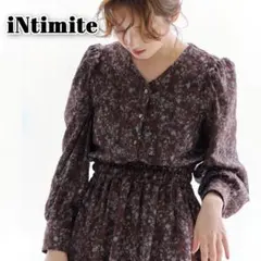 極美品✨iNtimite Chiffon Cut Print One-pieceのサムネイル