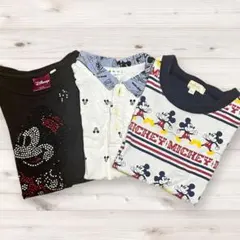 Disney キッズ Tシャツ 3枚セット 110cm ディズニーのサムネイル