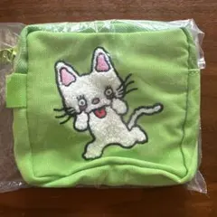 ノンタン ガチャガチャ もこもこさがら刺繍ポーチ　あかんべノンタン
