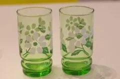 日本製 70's ADERIA アデリアグラス 石塚硝子 雪割草